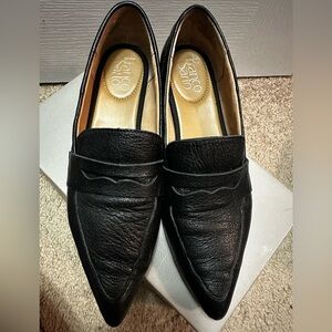 Franco Sarto Black Leather women’s  Loafers